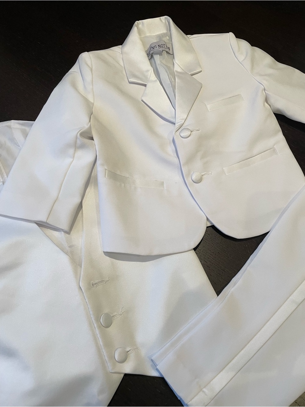 White toddler suit Tailored Blazer and Trousers Set - 18 months
